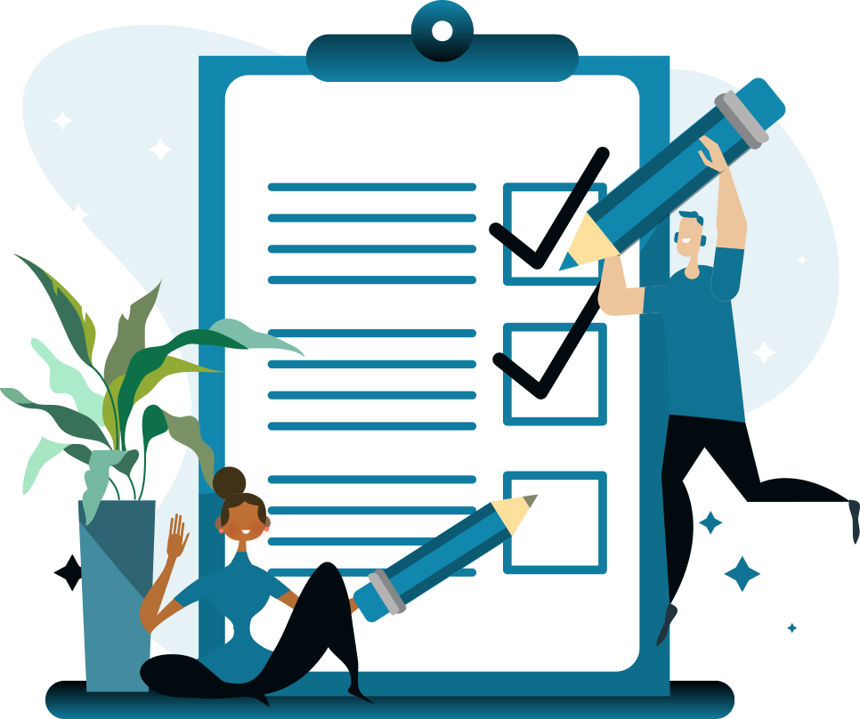 Book editing process illustration