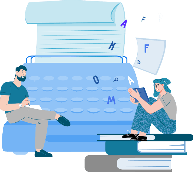 Writing agency illustration